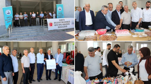 Gercüş Halk Eğitimi Merkezi Yıl Sonu Sergisi Açıldı