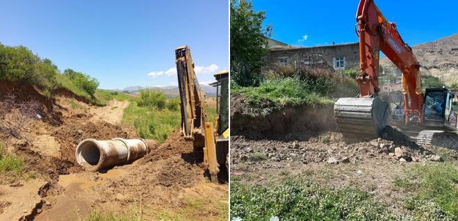 Kozluk’ta Altyapı ve Çevre Düzenleme Çalışmaları Sürüyor