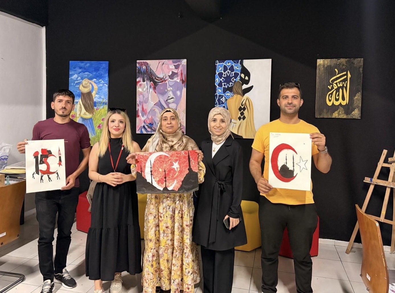 Şehit Yakınlarından 15 Temmuz’a Anlamlı Sanat Çalışması