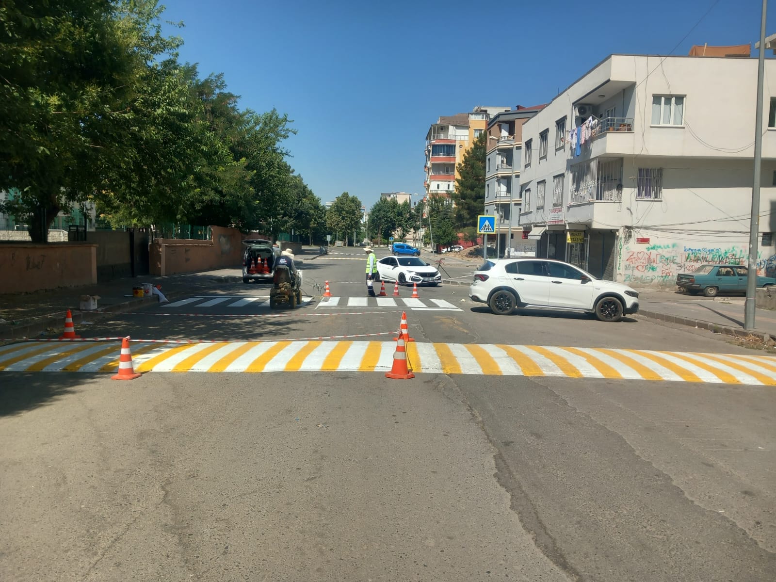 Trafik İşaretlemeleri Yenileniyor