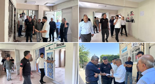 Müdür Solmaz, Beşiri’de Ağız ve Diş Sağlığı Polikliniği İnşaatını inceledi