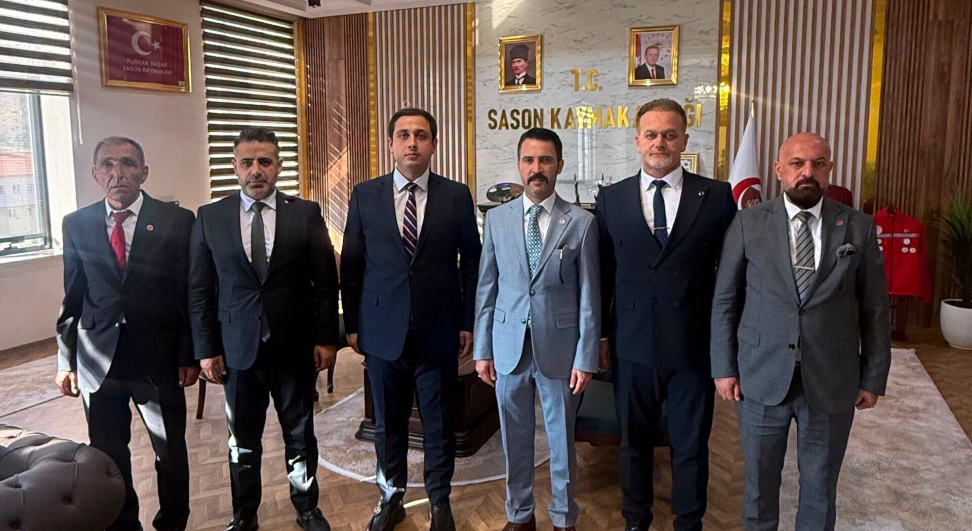 MHP Heyeti, Sason Kaymakamı Furkan Başar’ı Ziyaret Etti