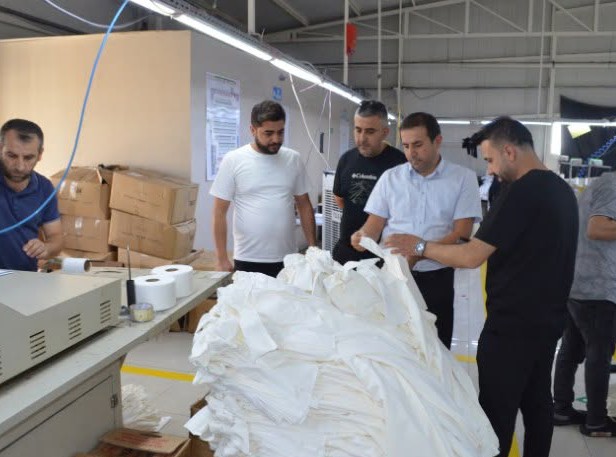 Sosyal Güvenlik İl Müdürü Naif Gümüş Grup Tekstil’e rehberlik ve bilgilendirme ziyareti