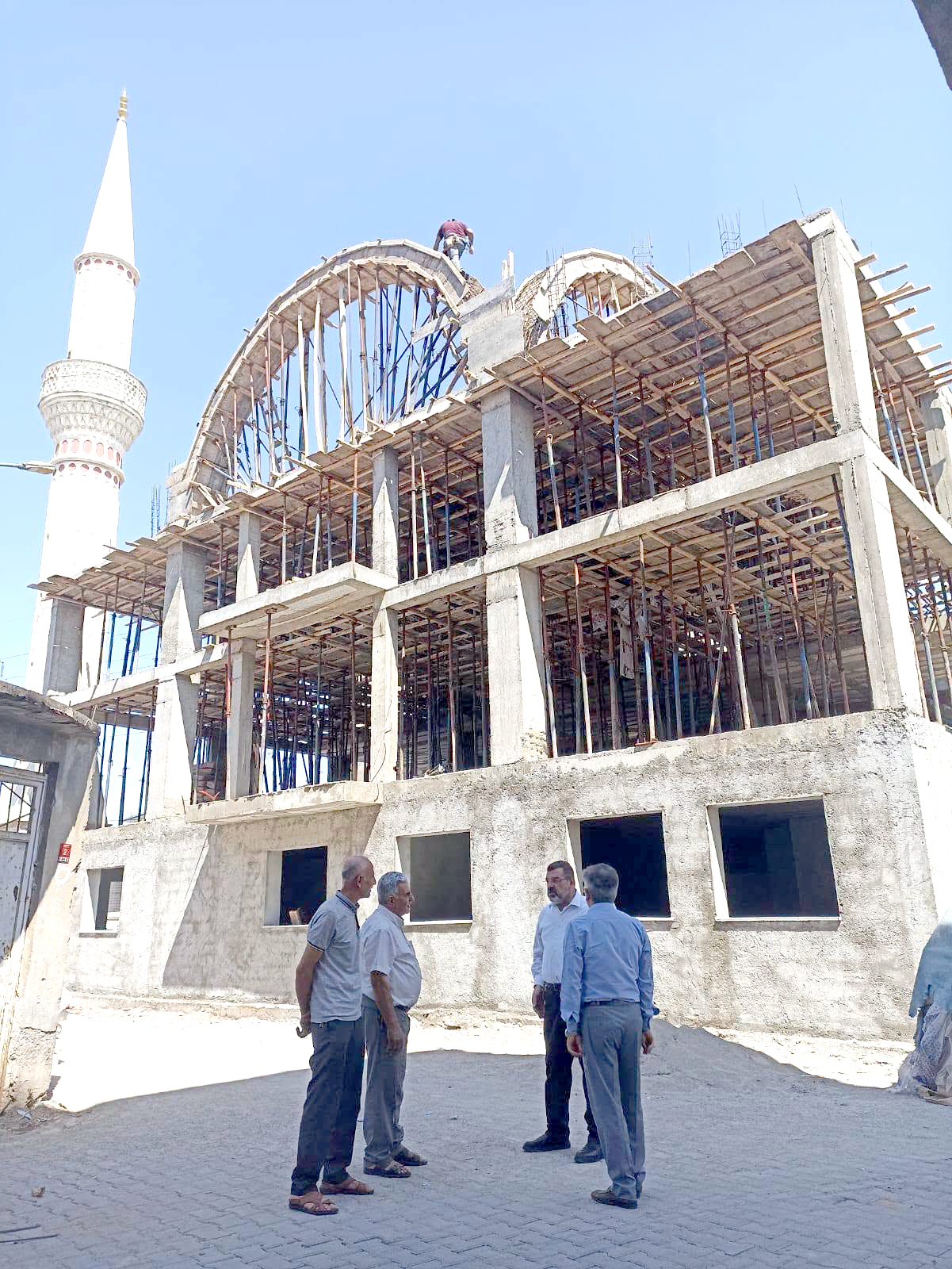 İl Müftüsü Durmuş, Ahmediye Camii İnşaatını İnceledi