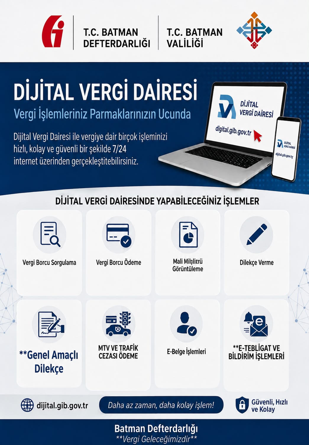 Dijital Vergi Dairesiyle İşlemler Kolaylaşıyor