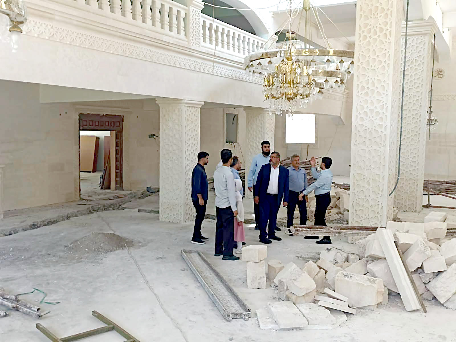 Gercüş Ulu Camii’nde tadilat çalışmaları sürüyor