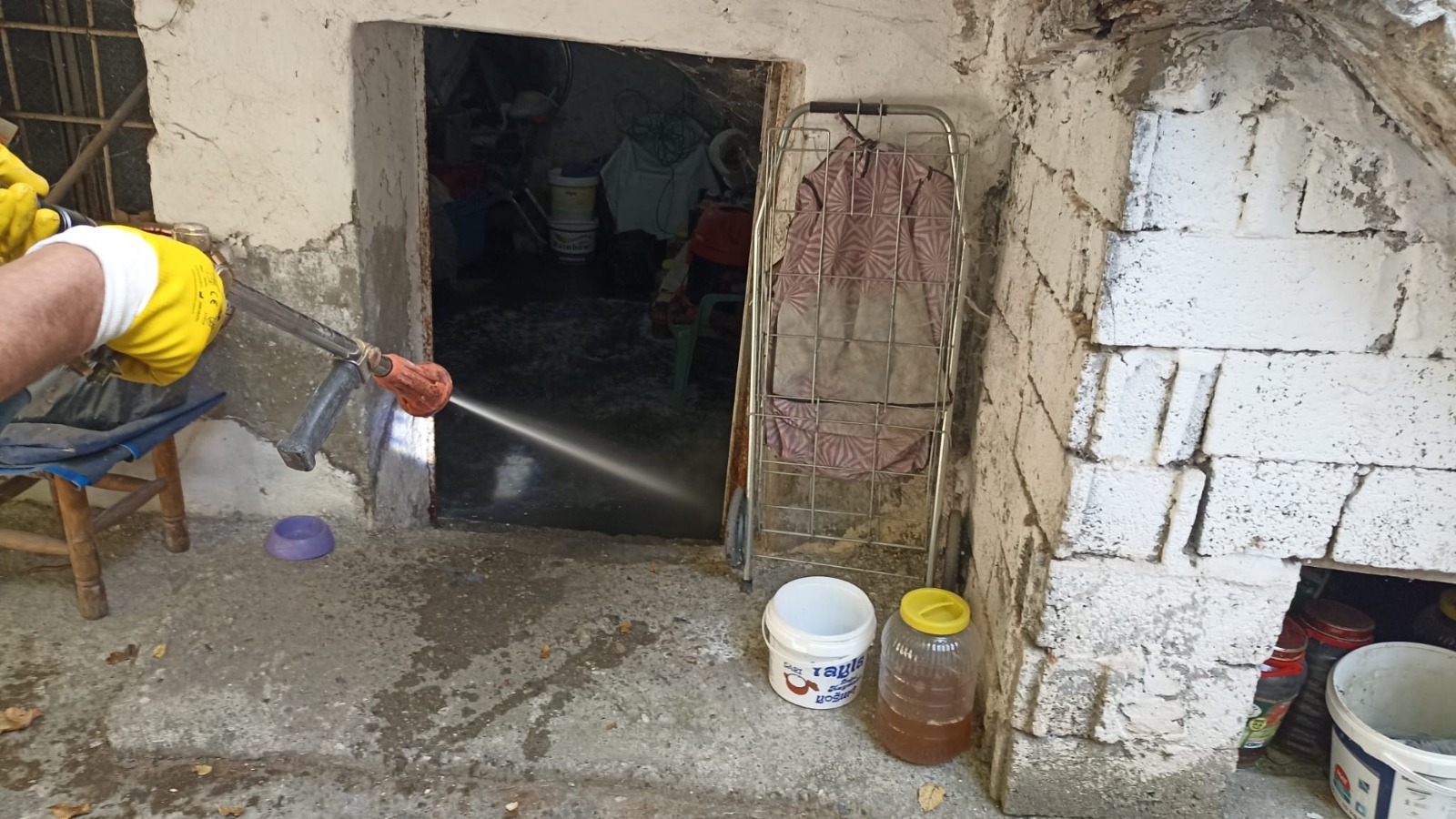 Mahalle ve yeşil alanlar ilaçlanıyor