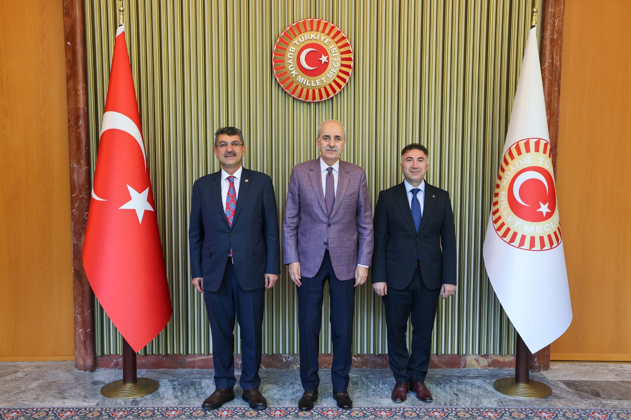 Milletvekili Nasıroğlu ve Rektör Demir’den Meclis Başkanı Kurtulmuş’a Ziyaret