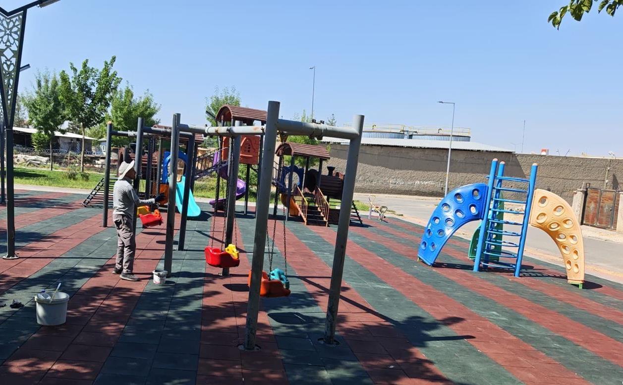 227 Parkta Bakım ve Onarım Çalışması
