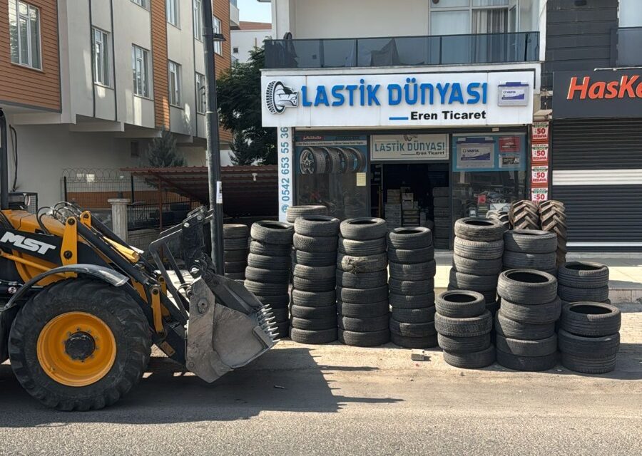 664 Ton Atık Lastik Geri Dönüşüme Kazandırıldı