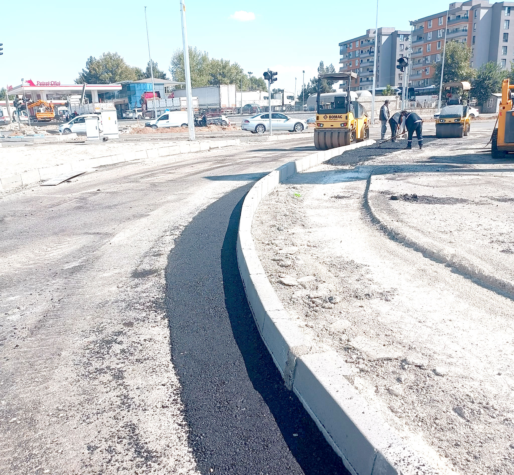 Başti karşısındaki alternatif yolda son rötuşlar