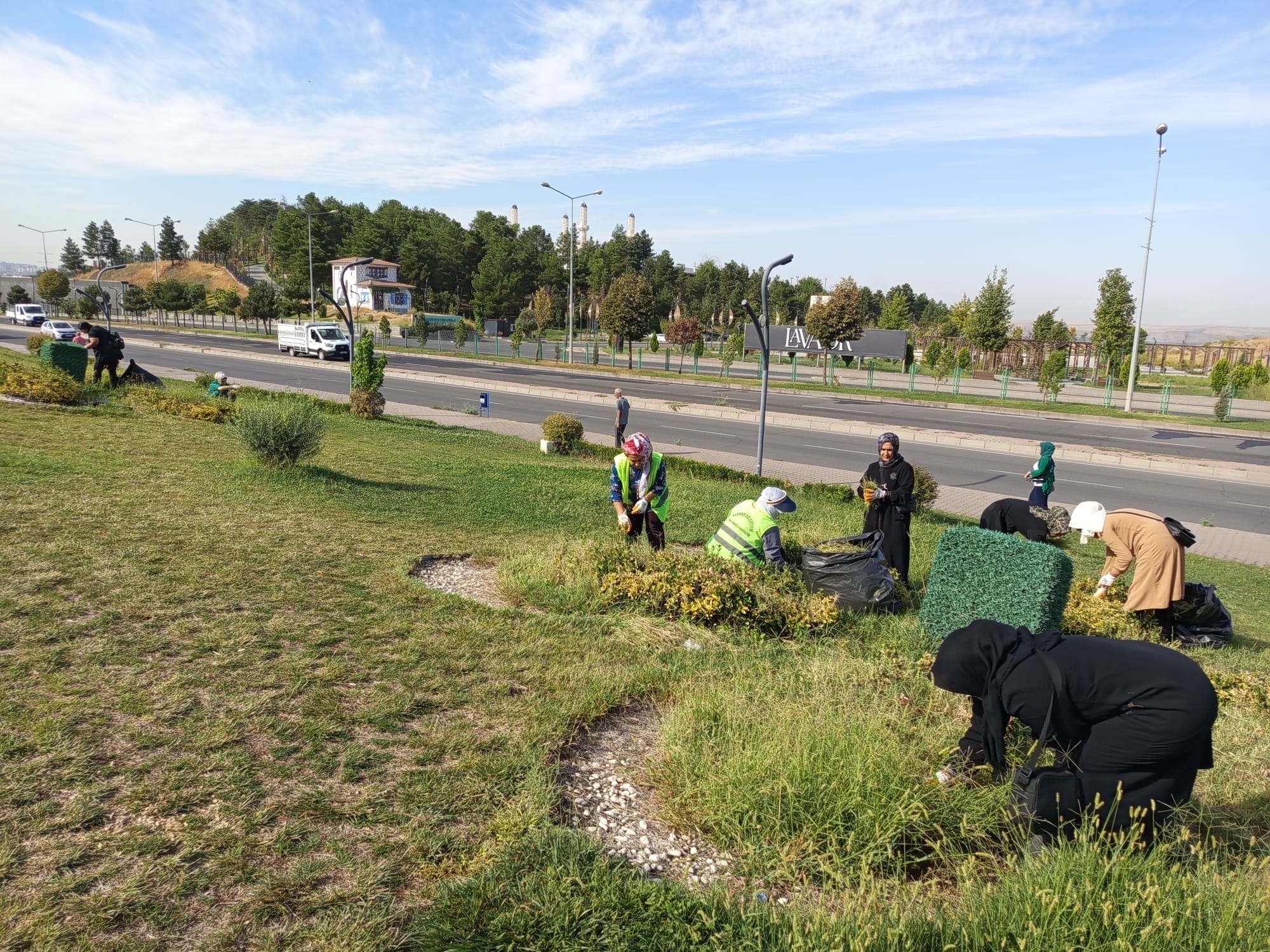 Park ve yeşil alanlarda sonbahar bakımı başladı
