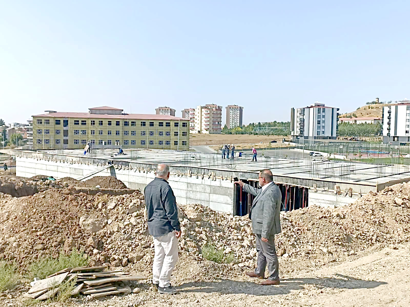 Müftü Durmuş’tan kız Kur’an kursu inşaatına inceleme