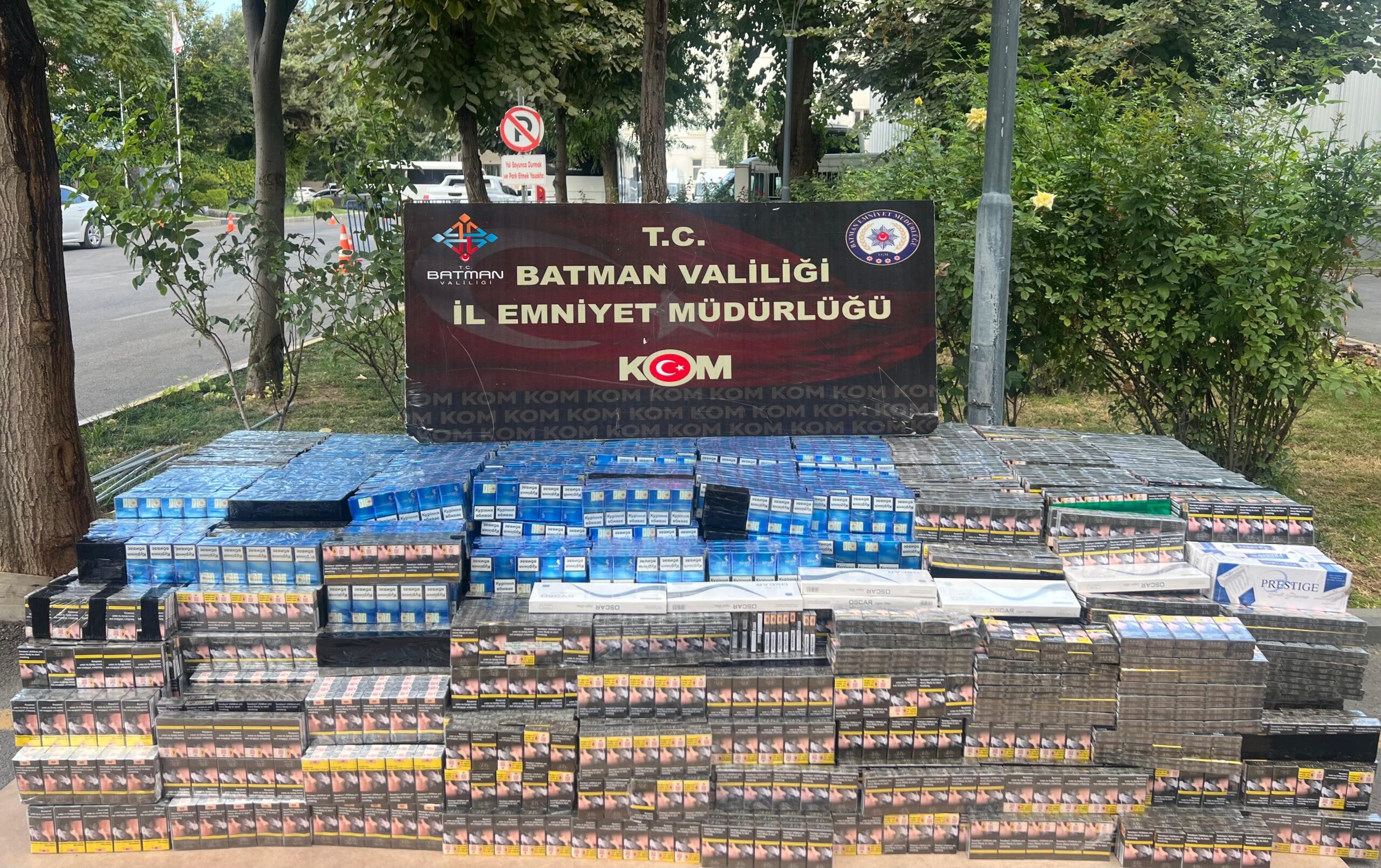 Batman’da 18 bin 380 paket kaçak sigara ele geçirildi