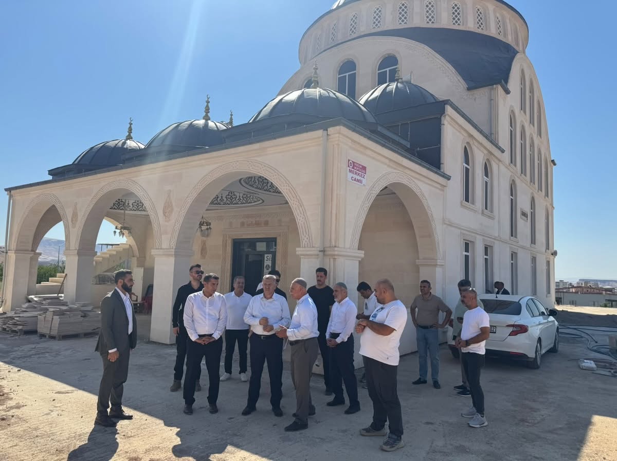 Kaymakam Böçkün’den Merkez Cami İnşaatına İnceleme