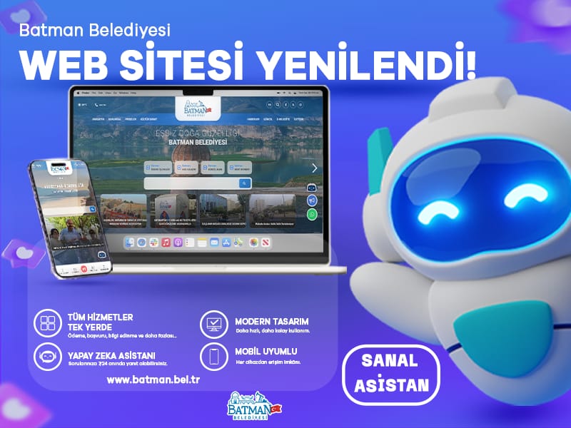 Batman Belediyesi’nin Yeni Web Sitesi Yayında
