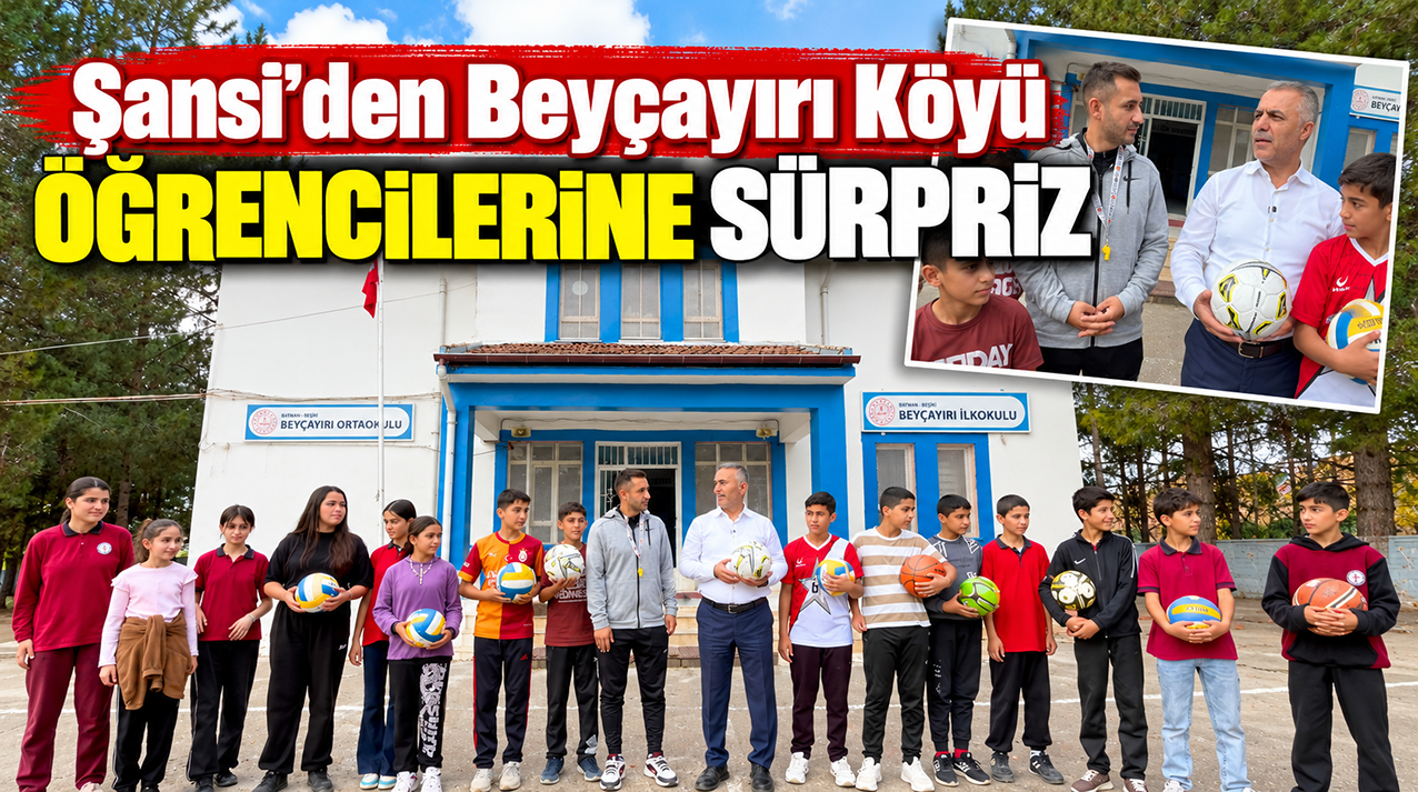 Şansi’den Beyçayırı Köyü Öğrencilerine Sürpriz