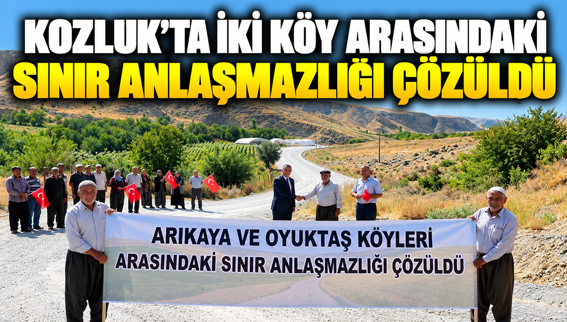 Kozluk’ta iki köy arasındaki sınır anlaşmazlığı çözüldü
