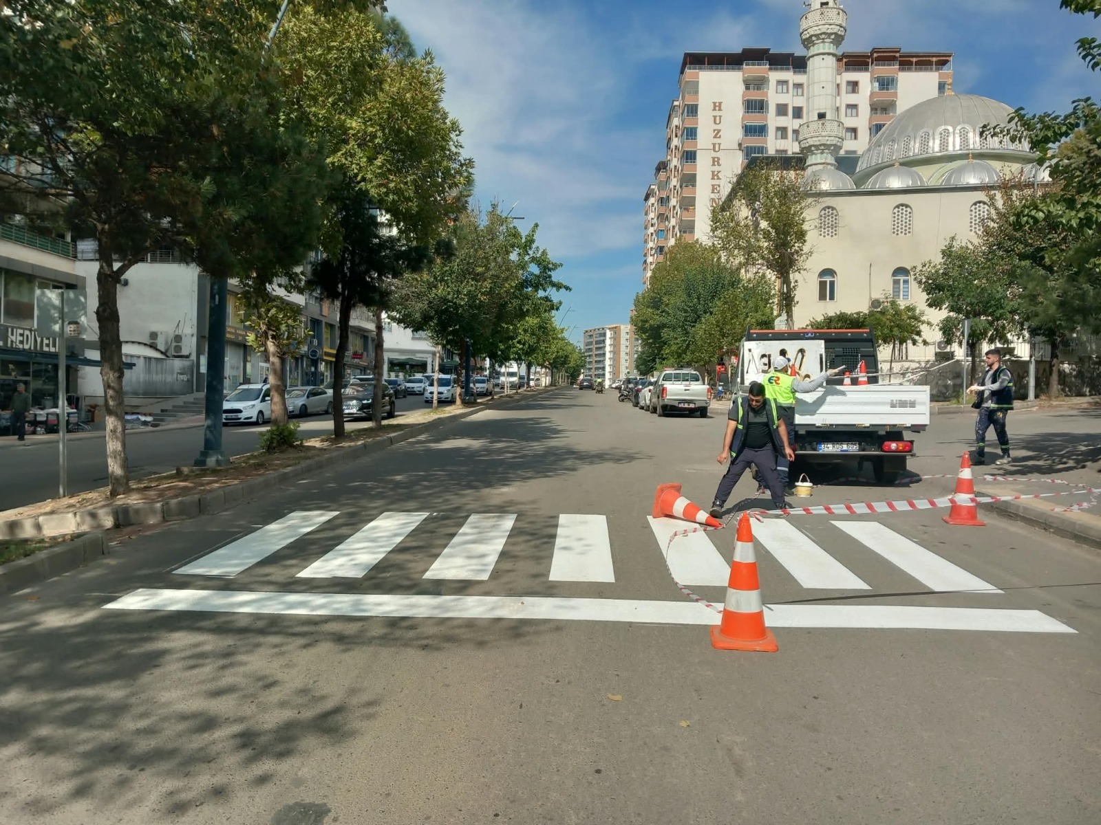 Trafik ve Yaya Güvenliği Çalışmaları Sürüyor