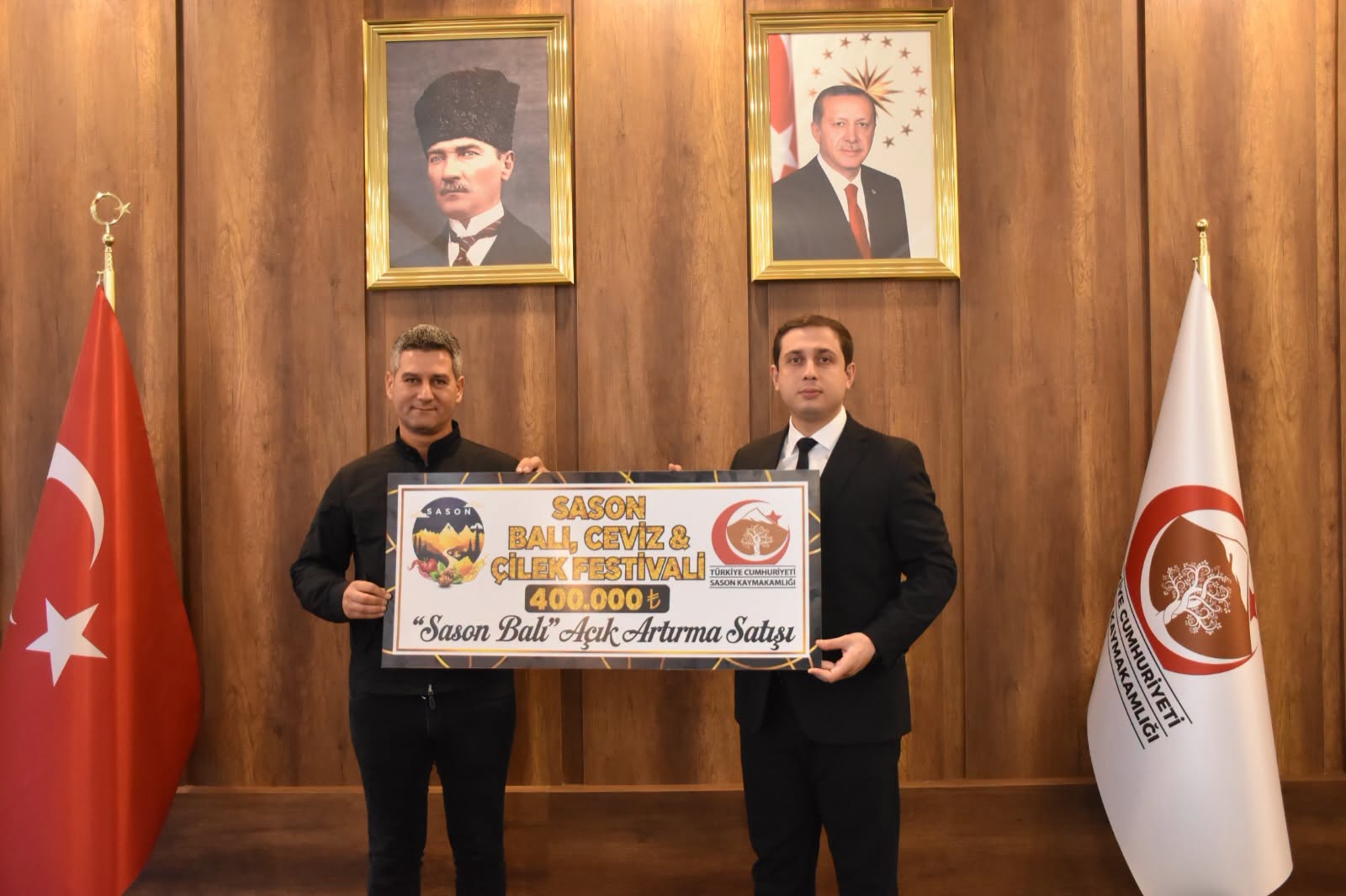 400 Bin Liralık Sason Balının Bedeli Üreticilere Teslim Edildi